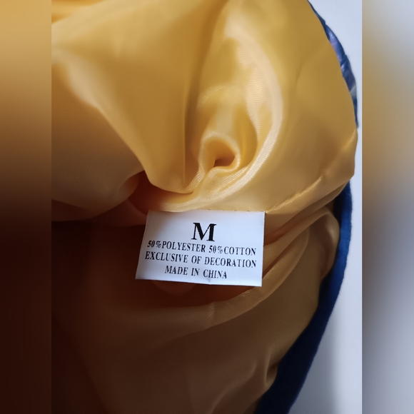 Kids Shiny Purple Metallic Vest Size Medium W/ Yellow Lining - Picture 4 of 4